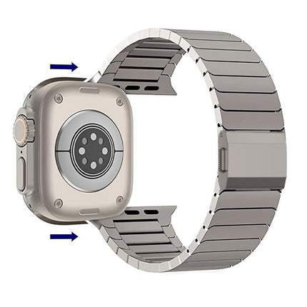 Bamboo Norman Buckle Pure Titanium Watch Band, For Apple Watch 46mm / 49mm / 45mm / 44mm - DealBuddy
