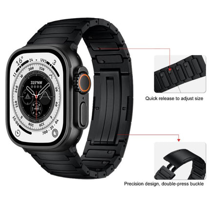 Integrated I-Shaped Quick Release Titanium Alloy Watch Band, For Apple Watch 46mm / 49mm / 45mm / 44mm - DealBuddy