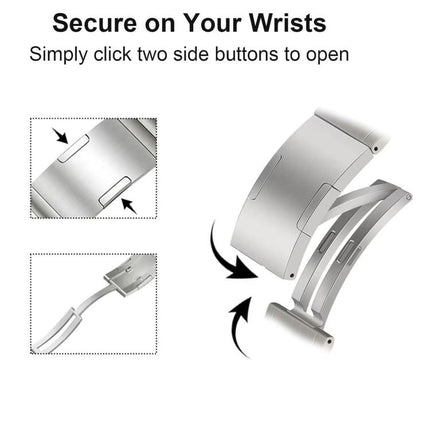 Integrated I-Shaped Quick Release Titanium Alloy Watch Band