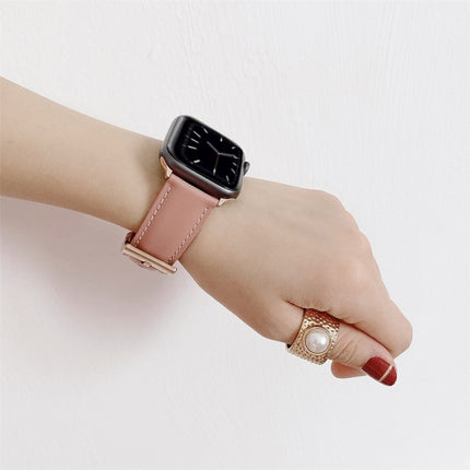 V Tail Style Stitching Leather Watch Wrist Strap, For Apple Watch 5 & 4 44mm / 3 & 2 & 1 42mm, For Apple Watch Series 8&7 41mm / SE 2&6&SE&5&4 40mm / 3&2&1 38mm, For Apple Watch Series 7 41mm / 6 & SE & 5 & 4 40mm / 3 & 2 & 1 38mm - DealBuddy