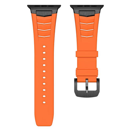 Stainless Steel Buckle Fluororubber Watch Band, For Apple Watch Ultra / Ultra 2 49mm - DealBuddy