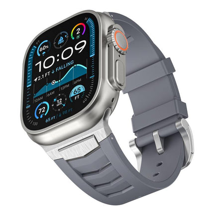 Stainless Steel Buckle Fluororubber Watch Band