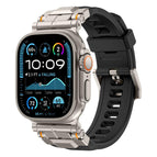 For Apple Watch 46mm / 49mm / 45mm / 44mm / Black+Titanium