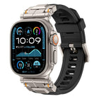 Alloy Connector Silicone Watch Strap, For Apple Watch 46mm / 49mm / 45mm / 44mm - DealBuddy