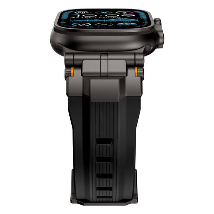 Alloy Connector Silicone Watch Strap, For Apple Watch 46mm / 49mm / 45mm / 44mm - DealBuddy