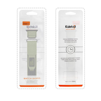Kalebol Simple Two Section Nylon Strap, For Apple Watch 46mm / 49mm / 45mm / 44mm, For Apple Watch 42mm / 41mm / 40mm / 38mm - DealBuddy