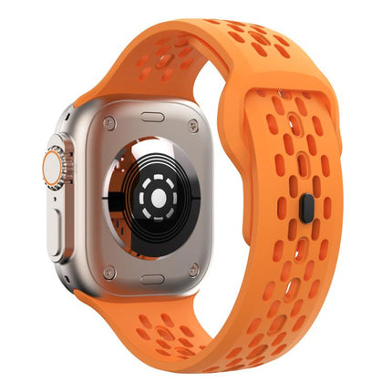 Kalebol Mesh Reverse Buckle Silicone Strap, For Apple Watch 46mm / 49mm / 45mm / 44mm, For Apple Watch 42mm / 41mm / 40mm / 38mm - DealBuddy