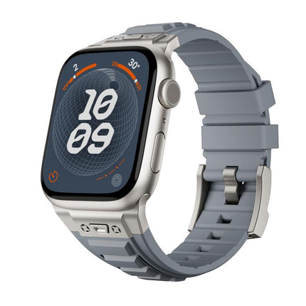 Kalebol High Stretch Silicone Armor Watch Band, For Apple Watch 46mm / 49mm / 45mm / 44mm - DealBuddy