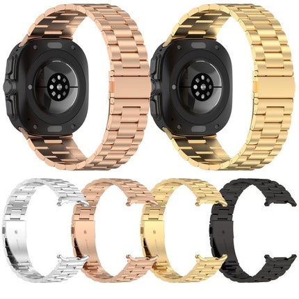 Kalebol Three-bead Steel Watch Band, For Samsung Galaxy Watch Ultra 47mm / Ultra 2025 - DealBuddy