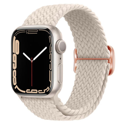 Kalebol Eight Buckle Nylon Braided Watch Band, For Apple Watch 46mm / 49mm / 45mm / 44mm, For Apple Watch 42mm / 41mm / 40mm / 38mm - DealBuddy