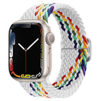 For Apple Watch 42mm / 41mm / 40mm / 38mm / White Rainbow