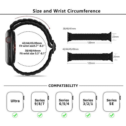 Kalebol Eight Buckle Nylon Braided Watch Band