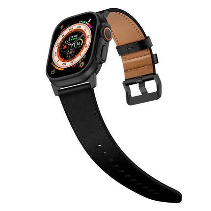 Kalebol Genuine Leather Watch Band, For Apple Watch 46mm / 49mm / 45mm / 44mm - DealBuddy