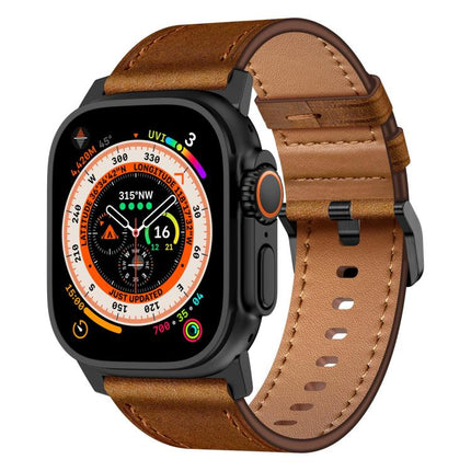 Kalebol Genuine Leather Watch Band, For Apple Watch 46mm / 49mm / 45mm / 44mm - DealBuddy