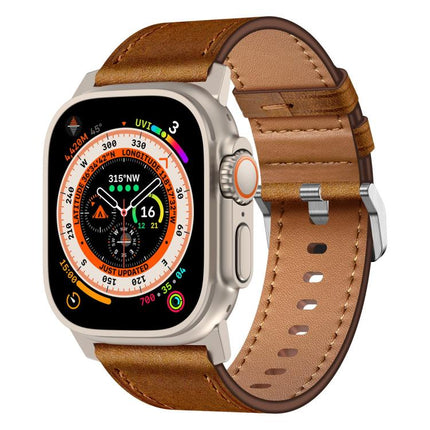 Kalebol Genuine Leather Watch Band, For Apple Watch 46mm / 49mm / 45mm / 44mm - DealBuddy