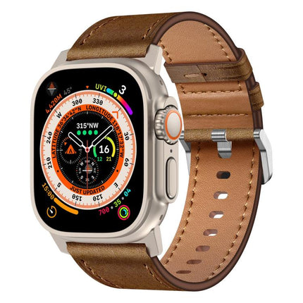 Kalebol Genuine Leather Watch Band, For Apple Watch 46mm / 49mm / 45mm / 44mm - DealBuddy
