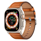 For Apple Watch 46mm / 49mm / 45mm / 44mm / Titanium Brown