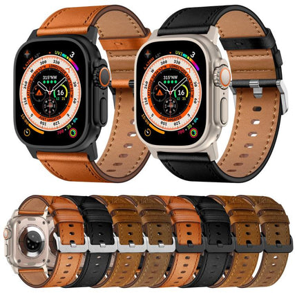 Kalebol Genuine Leather Watch Band, For Apple Watch 46mm / 49mm / 45mm / 44mm - DealBuddy