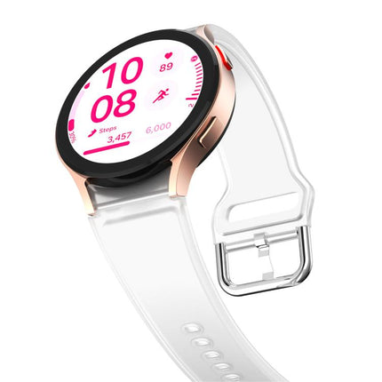 Kalebol Glacier Transparent Silicone Watch Band, For Samsung Galaxy Watch 7  / 6 / 5 / 4 - DealBuddy
