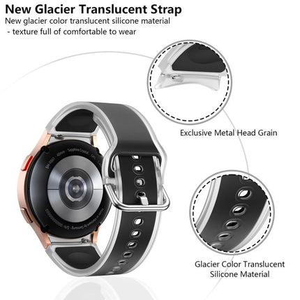 Kalebol Glacier Transparent Silicone Watch Band, For Samsung Galaxy Watch 7  / 6 / 5 / 4 - DealBuddy