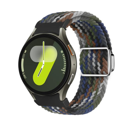 Kalebol Button Braided Loop Magnetic Buckle Watch Band