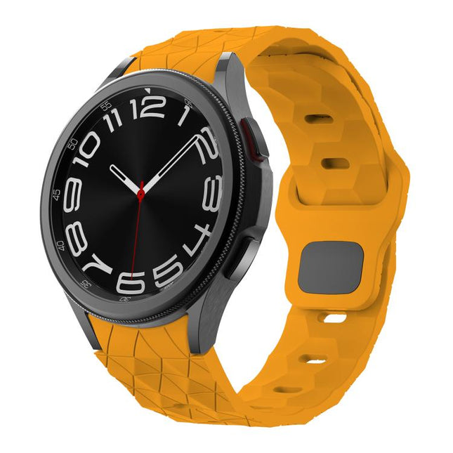 Kalebol Football Pattern Reverse Buckle Silicone Strap