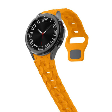 Kalebol Football Pattern Reverse Buckle Silicone Strap, For Samsung Galaxy Watch 4 / 5 / 6 - DealBuddy