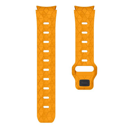 Kalebol Football Pattern Reverse Buckle Silicone Strap, For Samsung Galaxy Watch 4 / 5 / 6 - DealBuddy