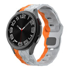 For Samsung Galaxy Watch 4 / 5 / 6 / Wild Path Grey Orange