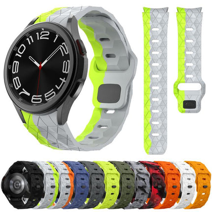 Kalebol Football Pattern Reverse Buckle Silicone Strap, For Samsung Galaxy Watch 4 / 5 / 6 - DealBuddy