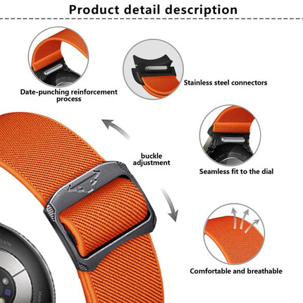 Kalebol Button Elastic Nylon Watch Band, For Samsung Galaxy Watch 5 Pro / 6 / 7 - DealBuddy