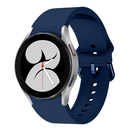 Kalebol Metal Pin Buckle Silicone Watch Band, For Samsung Galaxy Watch 7 / 6 / 5 / 4 - DealBuddy