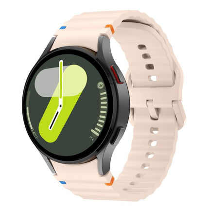 Kalebol Wave Stitching Silicone Watch Band, For Samsung Galaxy Watch 7  / 6 / 5 / 4 - DealBuddy