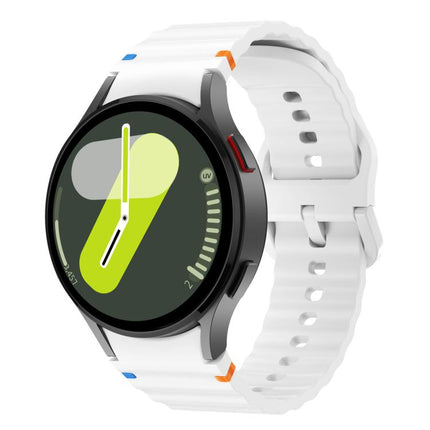 Kalebol Wave Stitching Silicone Watch Band, For Samsung Galaxy Watch 7  / 6 / 5 / 4 - DealBuddy