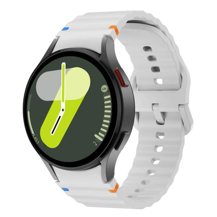 Kalebol Wave Stitching Silicone Watch Band, For Samsung Galaxy Watch 7  / 6 / 5 / 4 - DealBuddy