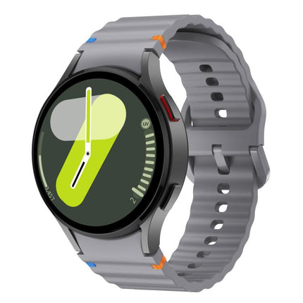Kalebol Wave Stitching Silicone Watch Band, For Samsung Galaxy Watch 7  / 6 / 5 / 4 - DealBuddy
