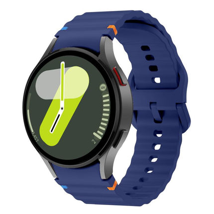 Kalebol Wave Stitching Silicone Watch Band, For Samsung Galaxy Watch 7  / 6 / 5 / 4 - DealBuddy