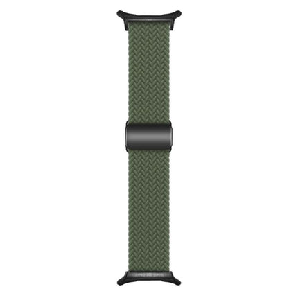 Kalebol Braided Loop Magnetic Black Buckle Watch Band