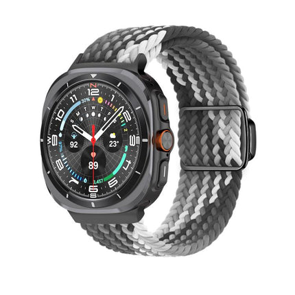 Kalebol Braided Loop Magnetic Black Buckle Watch Band