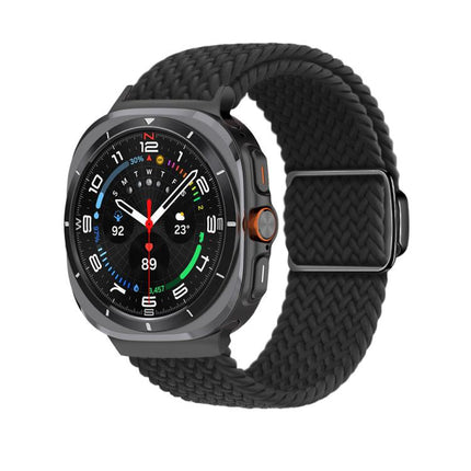 Kalebol Braided Loop Magnetic Black Buckle Watch Band