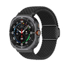 Kalebol Braided Loop Magnetic Black Buckle Watch Band