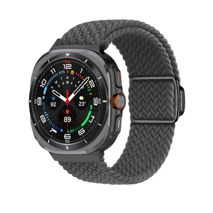 Kalebol Braided Loop Magnetic Black Buckle Watch Band