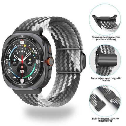 Kalebol Braided Loop Magnetic Black Buckle Watch Band