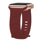 For Apple Watch 46mm / 49mm / 45mm / 44mm / Wine Red