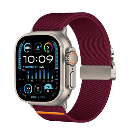 Kalebol Parachute Buckle Elastic Nylon Watch Band, For Apple Watch 46mm / 49mm / 45mm / 44mm, For Apple Watch 42mm / 41mm / 40mm / 38mm - DealBuddy