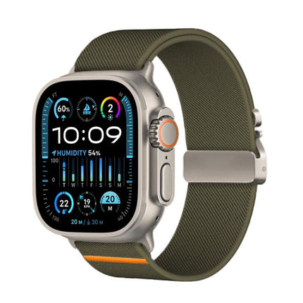 Kalebol Parachute Buckle Elastic Nylon Watch Band, For Apple Watch 46mm / 49mm / 45mm / 44mm, For Apple Watch 42mm / 41mm / 40mm / 38mm - DealBuddy