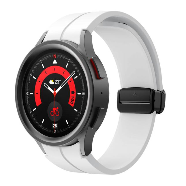 Kalebol Concave Folding Magnetic Buckle Silicone Strap, For Samsung Galaxy Watch7 / 6 / 5 - DealBuddy