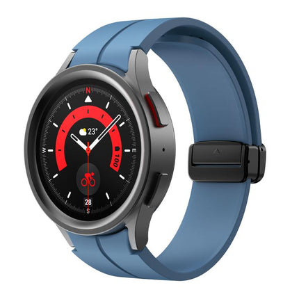 Kalebol Concave Folding Magnetic Buckle Silicone Strap, For Samsung Galaxy Watch7 / 6 / 5 - DealBuddy