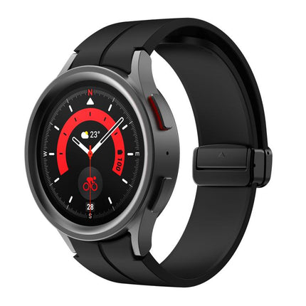 Kalebol Concave Folding Magnetic Buckle Silicone Strap, For Samsung Galaxy Watch7 / 6 / 5 - DealBuddy