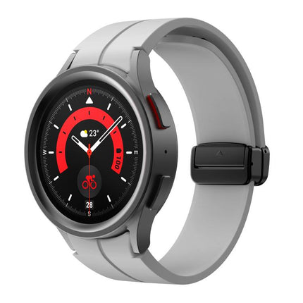 Kalebol Concave Folding Magnetic Buckle Silicone Strap, For Samsung Galaxy Watch7 / 6 / 5 - DealBuddy